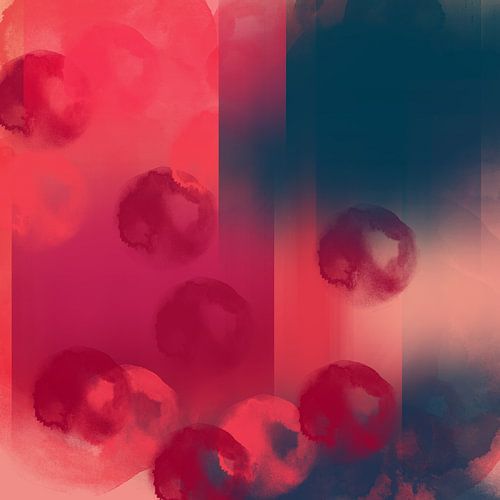 Des couleurs vives. Art abstrait pastel et néon en bleu foncé, violet et rose.
