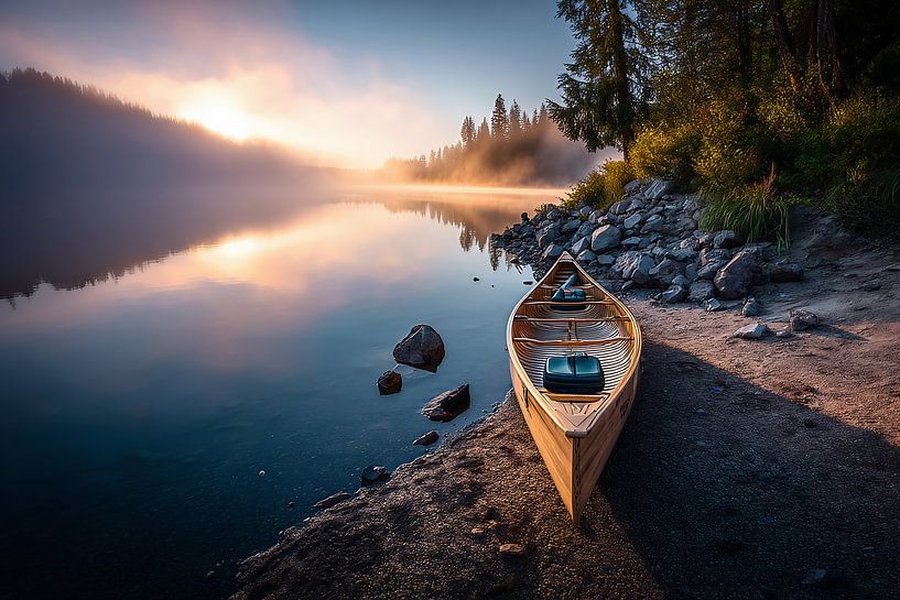 Lichtgevend landschap van de ziel van fernlichtsicht