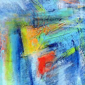 Weiss und Bunt 11 Quadratisch von Claudia Gründler