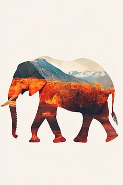 Natuur in de olifant van Poster Art Shop