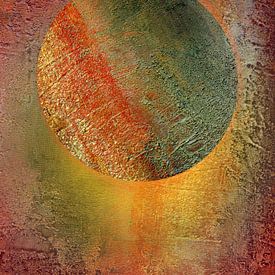 Planet Circle Structure 2 Red by Claudia Gründler