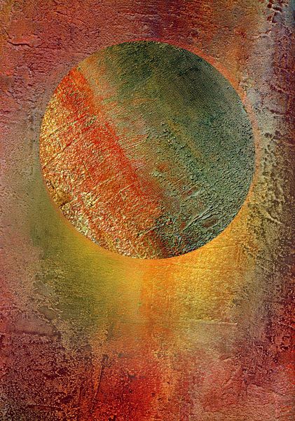 Planet Circle Structure 2 Red by Claudia Gründler