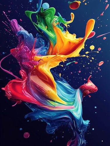 Explosion of vibrant colours