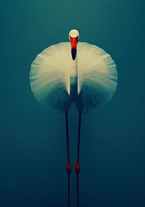 Federkranz von Flamingo
