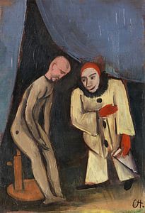Karl Hofer, Clown und Puppe, um 1924