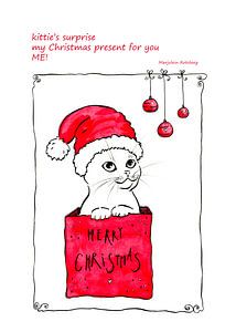 Kitties Weihnachtsüberraschung Haiku Englisch
