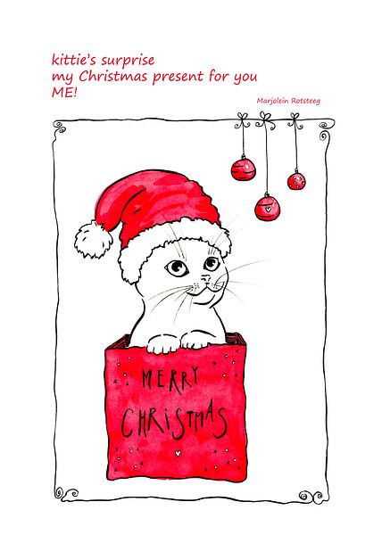 Kitties Weihnachtsüberraschung Haiku Englisch von Karen Kaspar