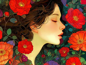 Flower power women by Egon Zitter