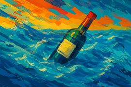 A message floats on the waves by Geert Van Baelen