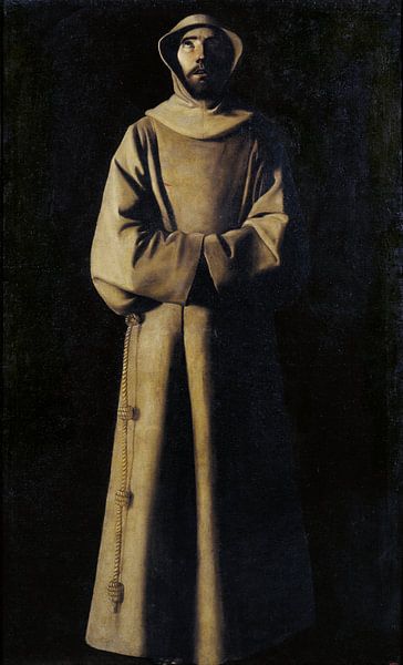 Saint Francis of Assisi according to Pope Nicholas V's Vision,  Francisco de Zurbarán by Masterful Masters
