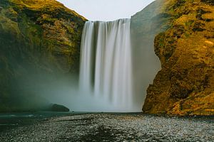 Skógafoss Waterval van Maikel Claassen Fotografie