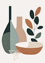 Still life with vase (12), Retro Boho by Sabine Minten thumbnail