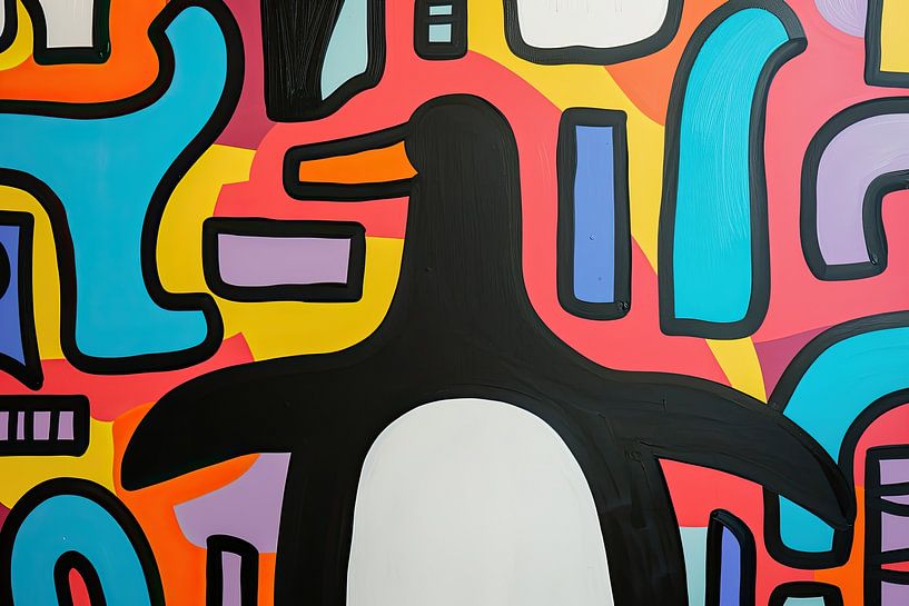 Painting Modern Penguin | ChillVogel by ARTEO Paintings