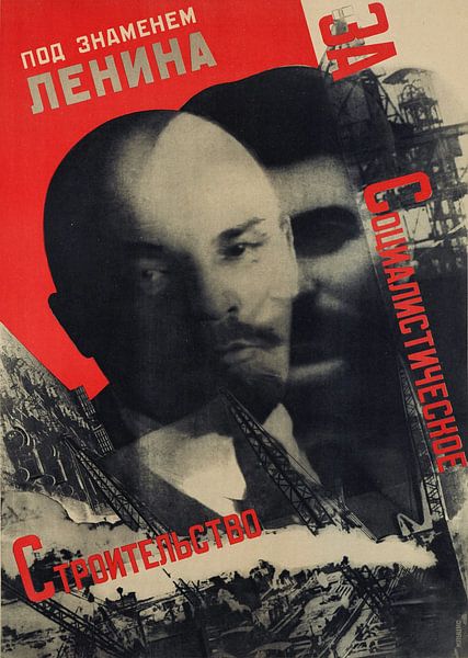 Gustav Klutsis, Unter dem Banner Lenins für den sozialistischen Aufbau, 1930 von Atelier Liesjes