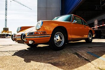 Porsche orange.