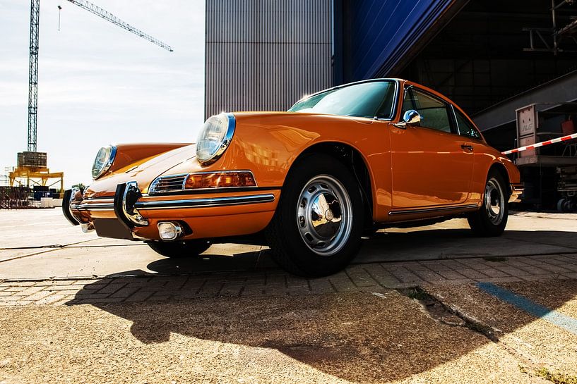 Porsche oranje. van Brian Morgan