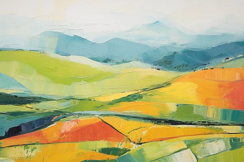 Abstract heuvel landschap #2