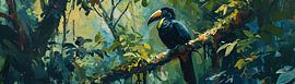 Peinture d'un toucan