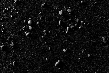 Schwarze Steine | Schwarzer Strand von Femke Ketelaar