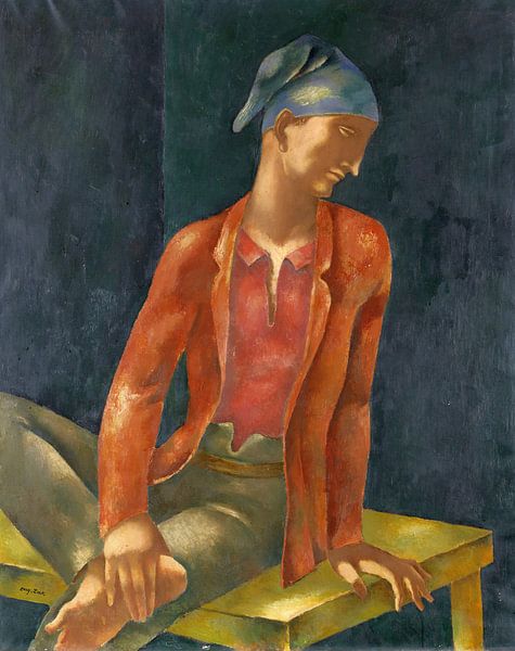 Junger Mann mit blauer Kappe, EUGENIUSZ Żak, Um 1923 von Atelier Liesjes
