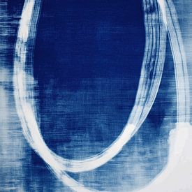 Abstraktes Oval von Chromatic Storm Studio