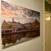 Klantfoto: Aan de Spaarne te Haarlem van Anton de Zeeuw, op aluminium