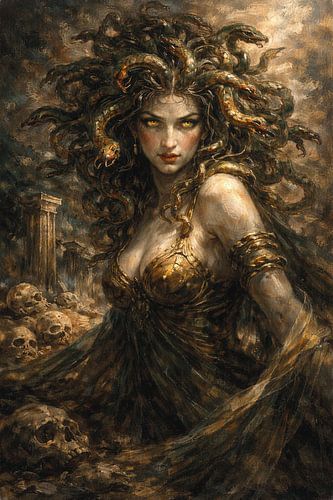 Gemälde Medusa.
