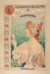 Manufacture Royale De Corsets (1897) von Alphonse Mucha