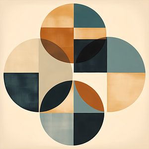 Cercles et rectangles dans des couleurs tendance sur Lauri Creates