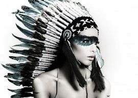 Native American Woman by David Potter