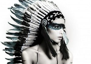 Native American Woman van David Potter
