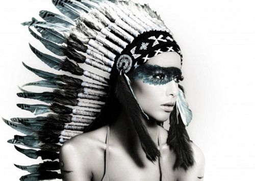 Native American Woman by David Potter