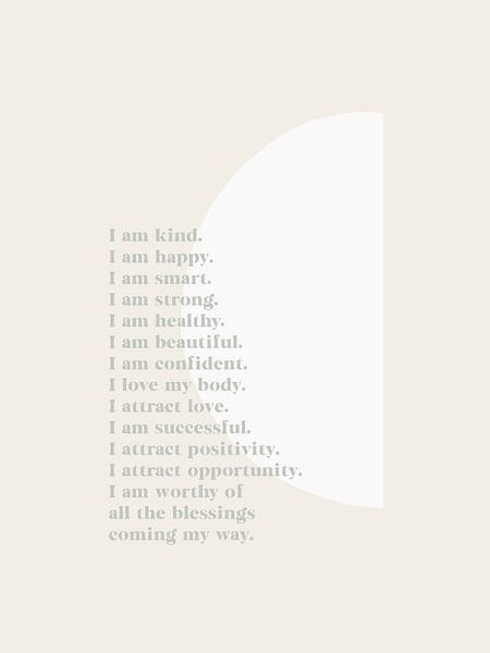 Affirmationen | Salbei Grün von Bohomadic Studio