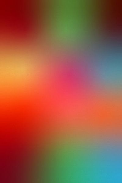 Retro 70s neon art. Colorful gradient in pink, orange, green, blue by Dina Dankers