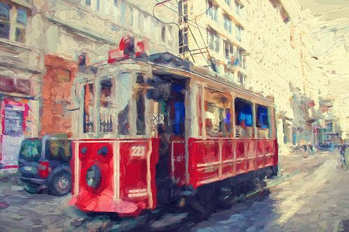 Nostalgische tram in Istanbul