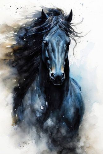 Paard aquarel kunst 8 #paard