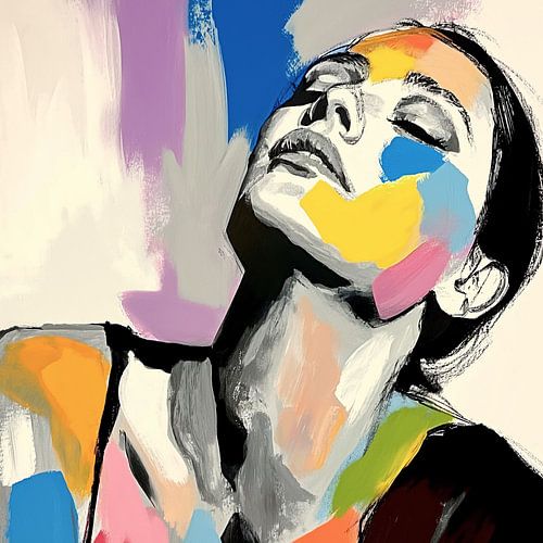 Yeux fermés, cœur ouvert : un visage expressif