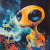 Niedliches Alien abstrakt von TheXclusive Art
