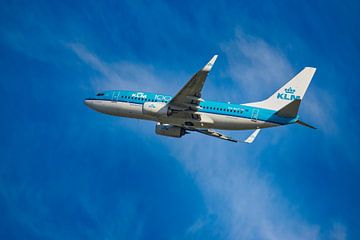 De KLM PH BGT, Boeing 737-700, genaamd Blauwe Kiekendief van Gert Hilbink