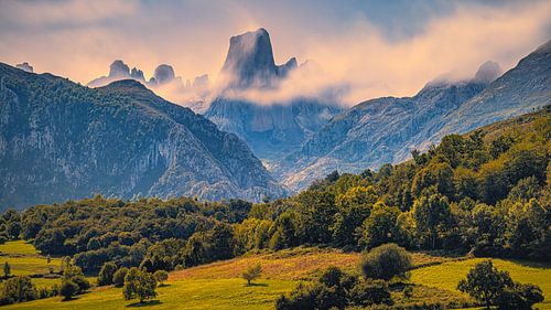 Pico Urriellu from Poo de Cabrales, Asturias, Spain by Henk Meijer Photography