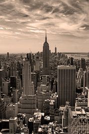 Blick vom Rockefeller Center über Manhattan, NYC von Ruud Langendijk