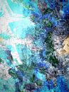 Modernes, abstraktes digitales Kunstwerk in Blau, Grau, Schwarz von Art By Dominic Miniaturansicht