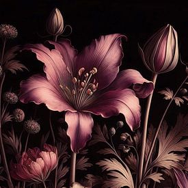 VINTAGE KLEURRIJK BOTANISCH-10A-6 van Pia Schneider