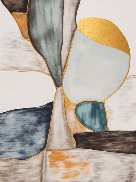 Golden Flow von FRESH Fine Art