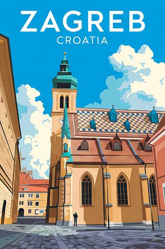 Zagreb, Kroatië.