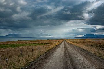 Een grindweg in IJsland van Thomas Heitz