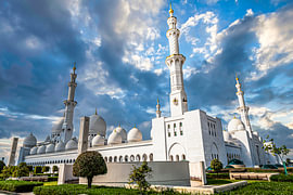 Scheich Zayid Moschee in Abu Dhabi von Dieter Walther