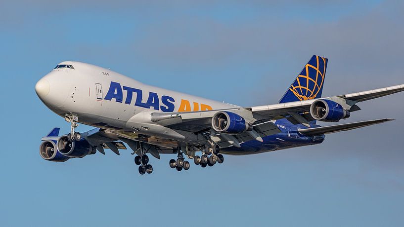Avion cargo Boeing 747-400 d'Atlas Air. par Jaap van den Berg