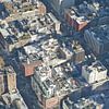 Vue isométrique d'immeubles d'habitation à New York sur Joran Quinten