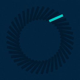 Relief Art - Schattenblau (Flexa-Farbpalette 2025) von STUDIO ARTSY